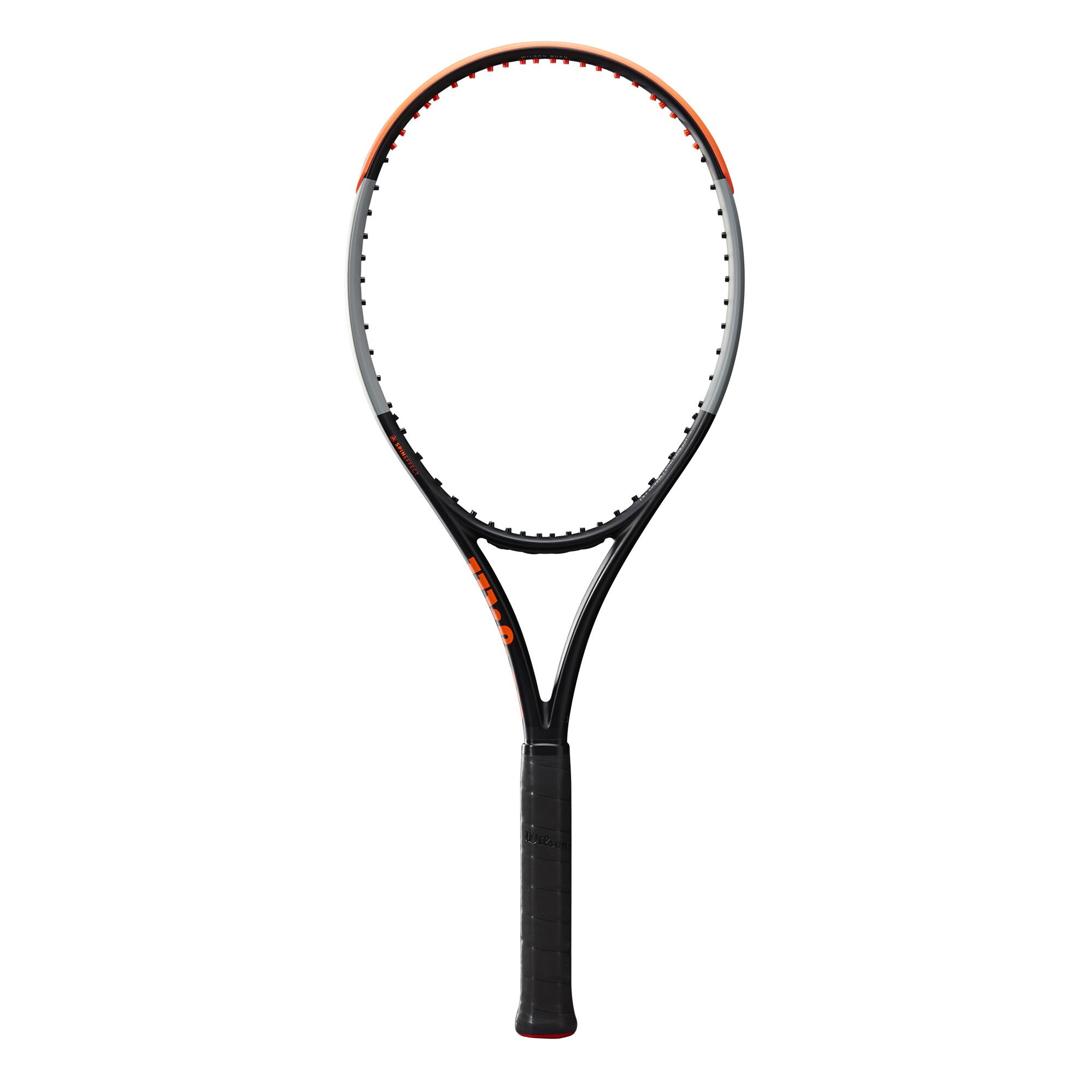 Adult Tennis Racket Burn 100LS V4 280 g - Black/Orange 3/8