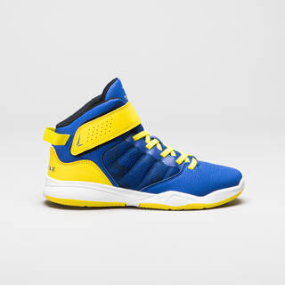 Kids Basketball Shoes SE100 - Blue and Yellow