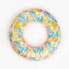 Large 92 cm inflatable printed pool ring with comfort grips