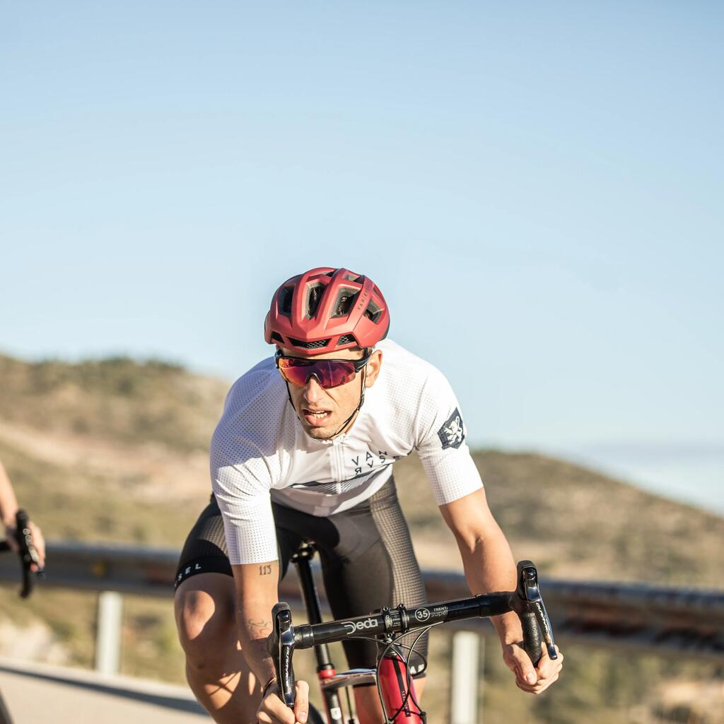 Siva muška biciklistička majica kratkih rukava RACER ULTRALIGHT