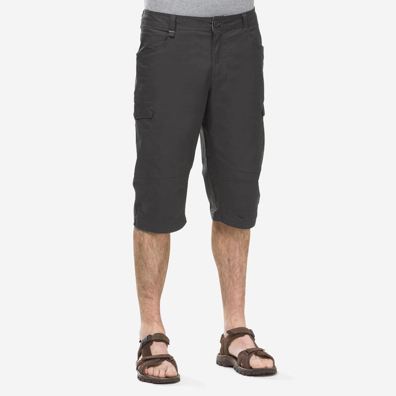 Pantalon scurt Drumeție NH500 Gri Bărbați