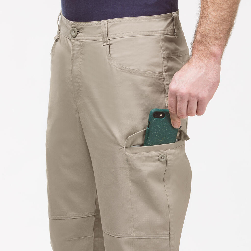 Bermudas de senderismo beige para hombre NH500