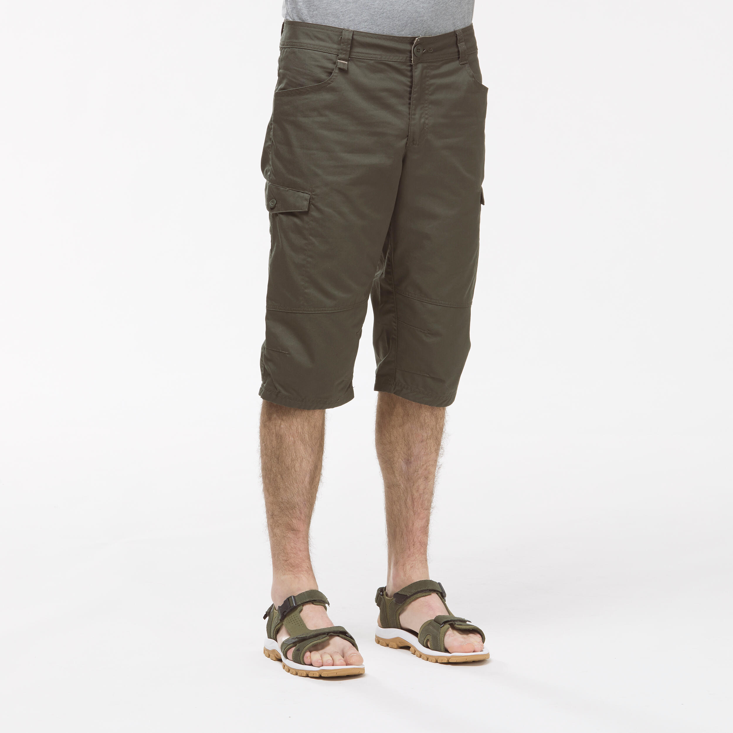 Men’s hiking bermuda shorts, NH500 - Green 2/8