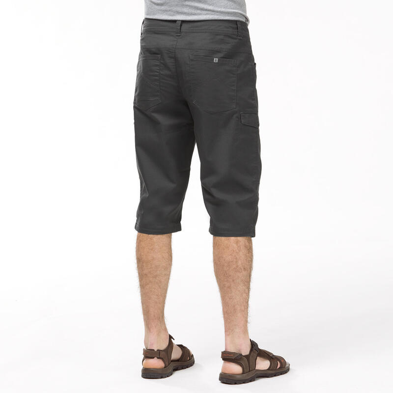 Pantalon scurt Drumeție NH500 Gri Bărbați