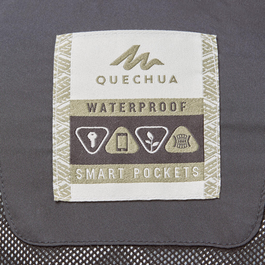 Men's waterpoof jacket - NH500 - Dark Grey