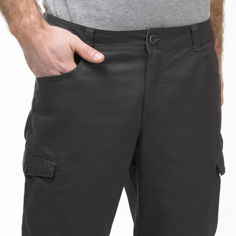 Pantalon scurt Drumeție NH500 Gri Bărbați