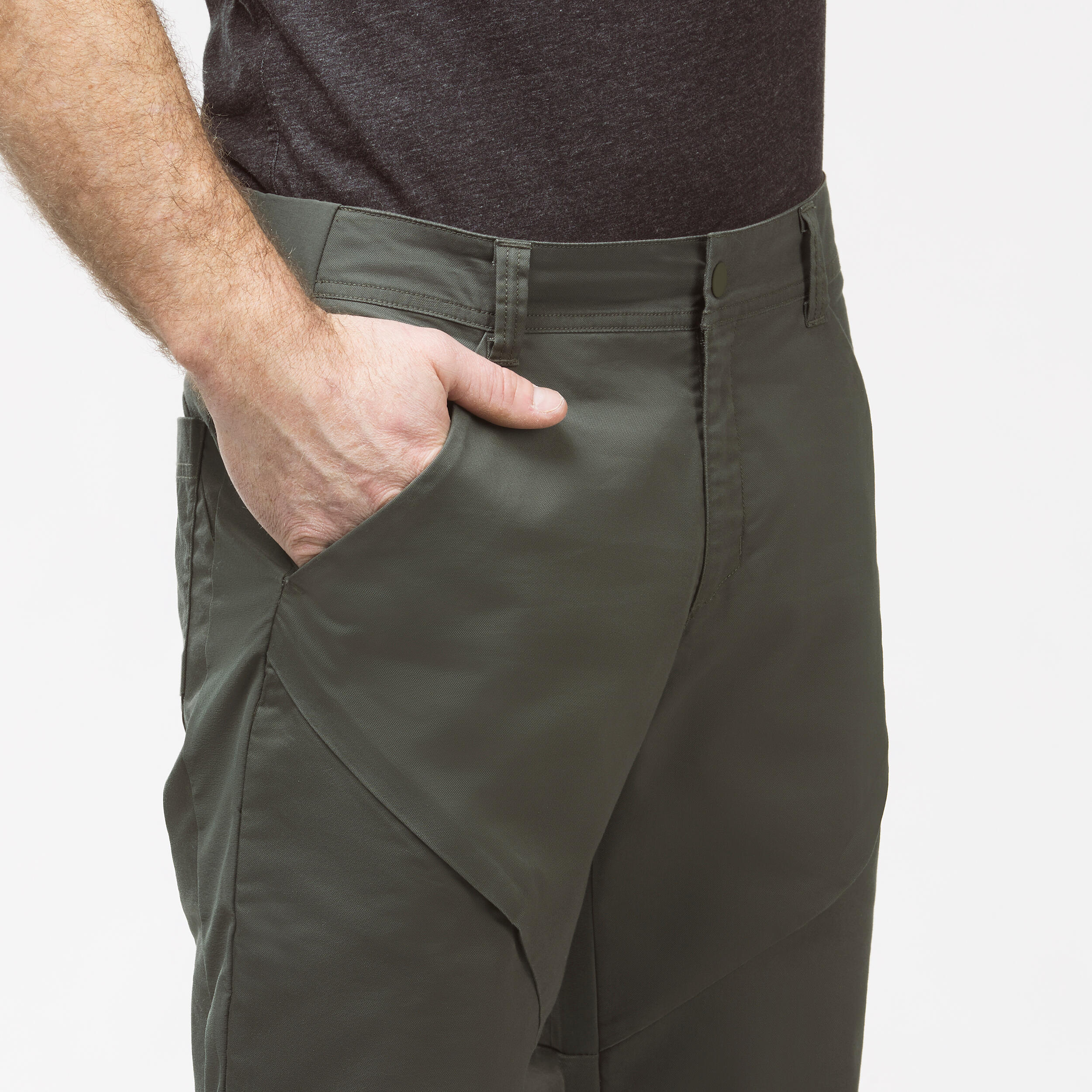 QUECHUA Pánske turistické nohavice NH500 Slim M · záber 4
