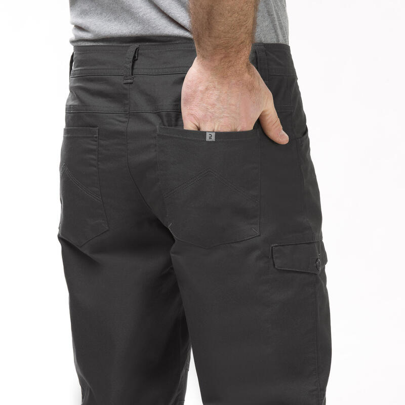 Pantalon scurt Drumeție NH500 Gri Bărbați