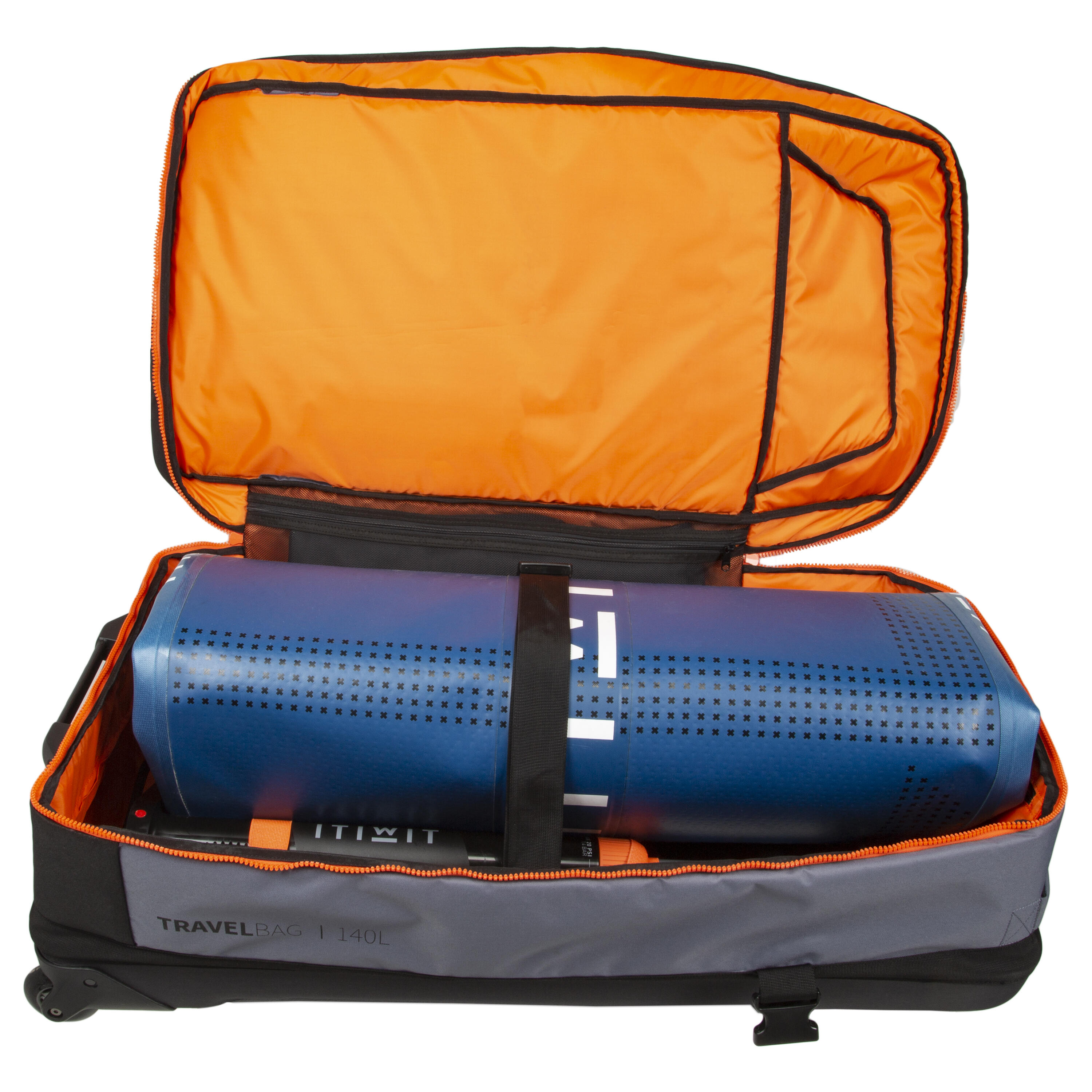 SHELLED TROLLEY TRAVEL BAG 140L FOR TRAVELLER WITH STAND UP PADDLE | STB500 11/21