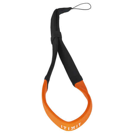 Floating cord for waterproof pouch, keys, sports camera or telephone.