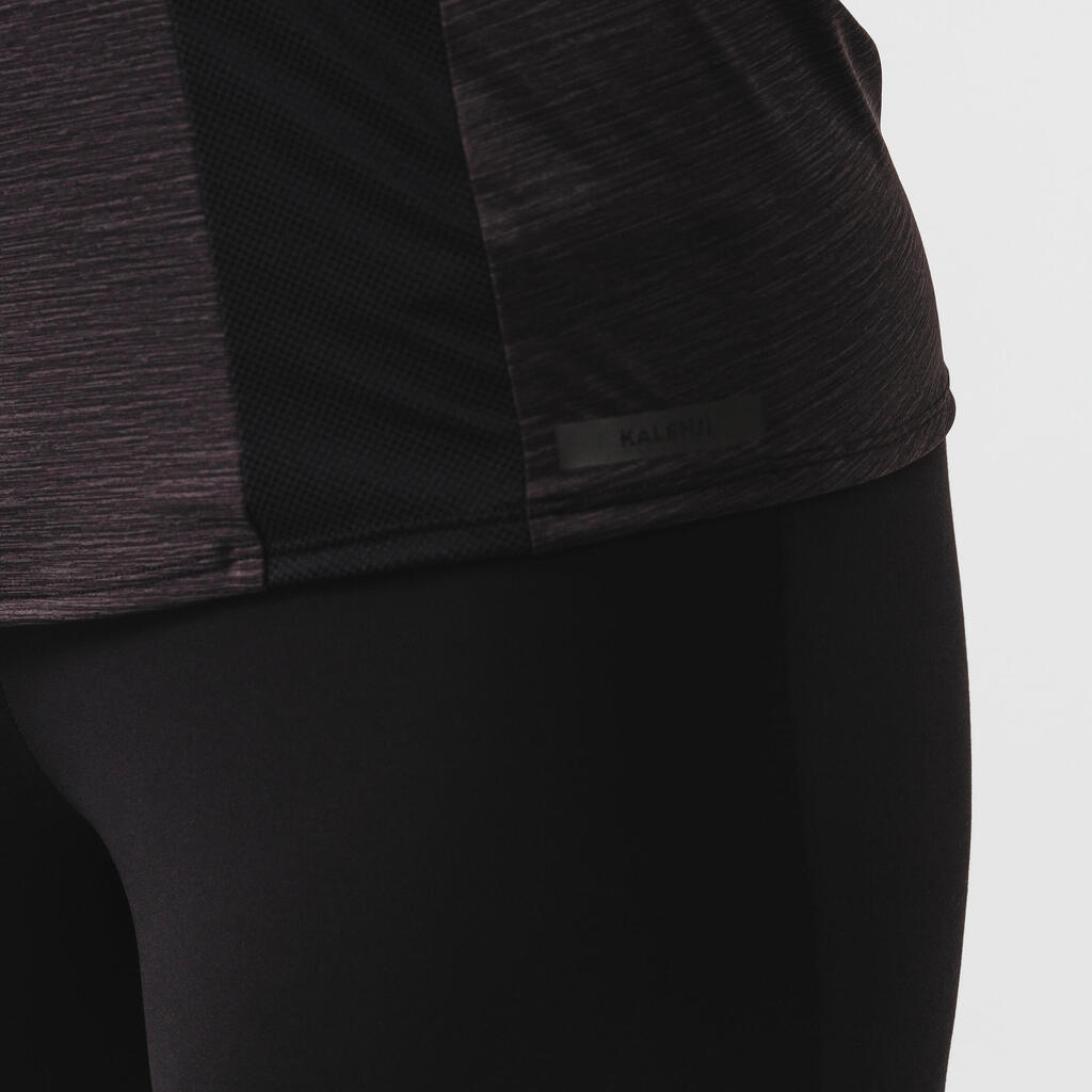 Laufshirt langarm Damen atmungsaktiv - Run 100 Dry schwarz