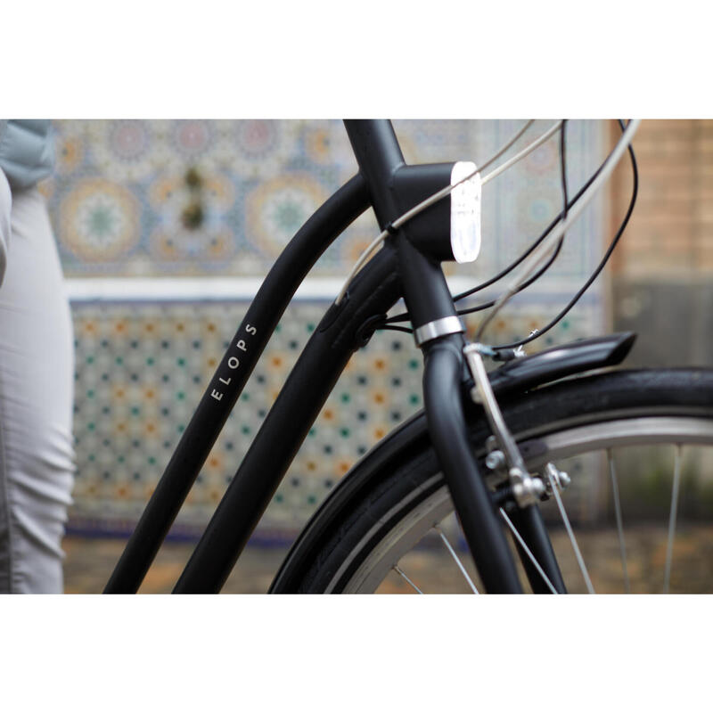 SEGUNDA VIDA: BICICLETA URBANA ELECTRICA ELOPS EBIKE 120 CUADRO BAJO NEGRO