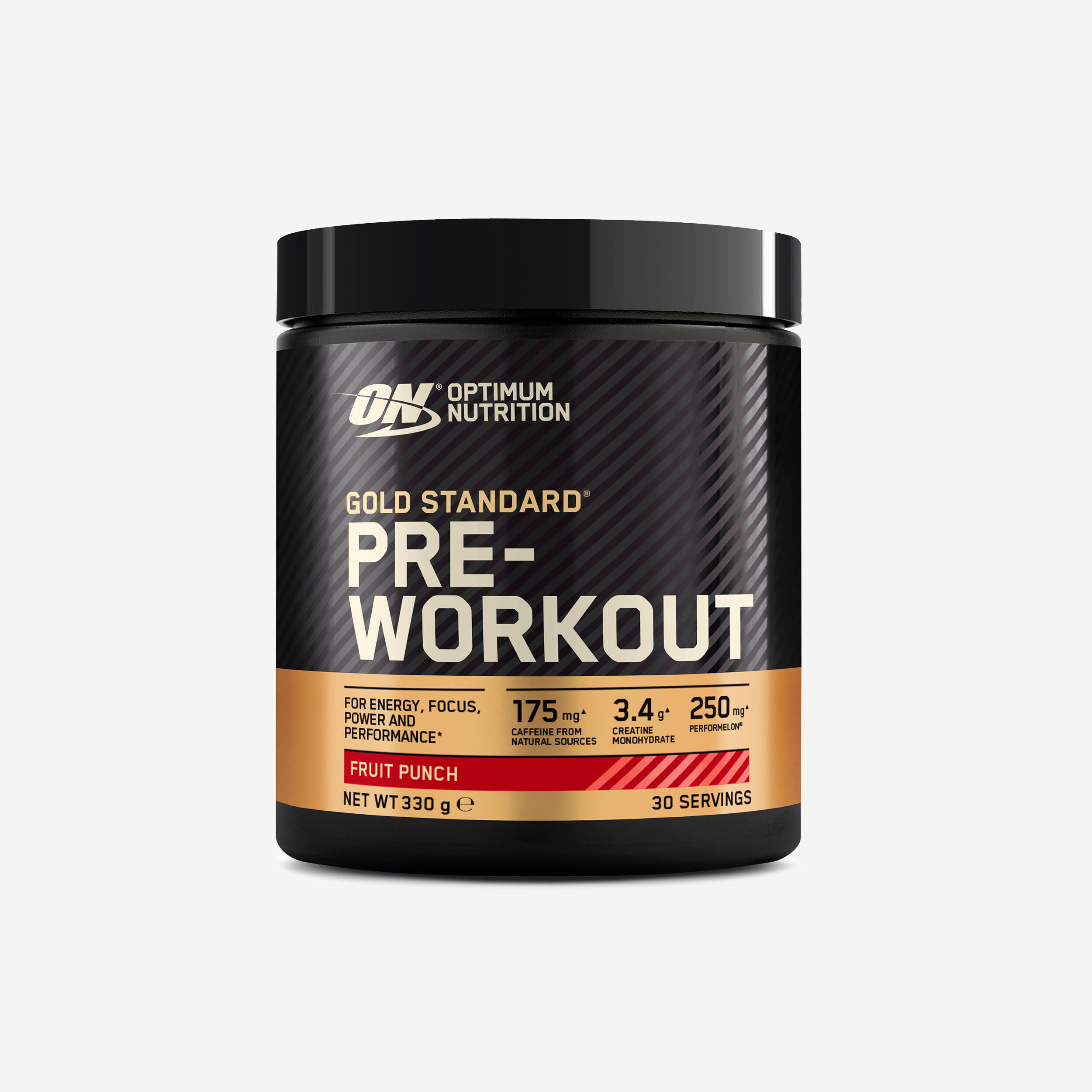 Pre Workout Gold Standard Fruit Punch 330gr Optimum Nutrition Decathlon