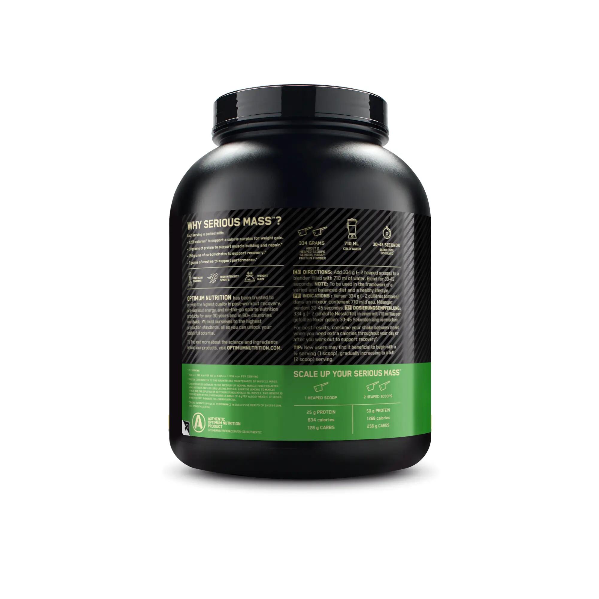 Proteine SERIOUS MASS Vanilie 2,7 kg 8/9