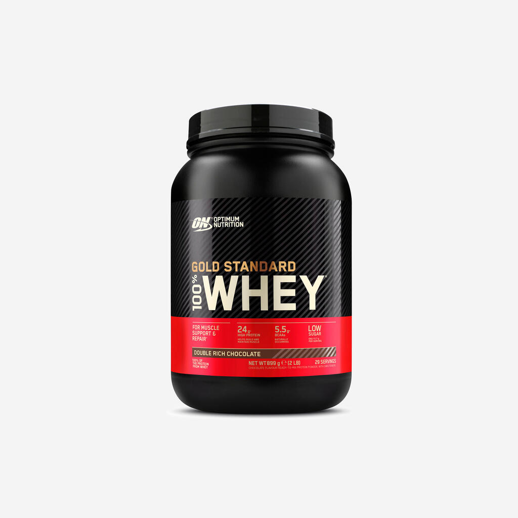 Protein Getränkepulver Gold Standard 100 % Whey Double Rich Schokolade 908 g