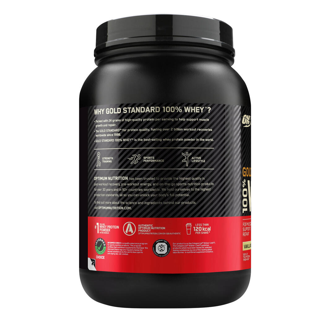 Vadakuvalk Gold Standard Whey, 908 g, vaniljejäätis