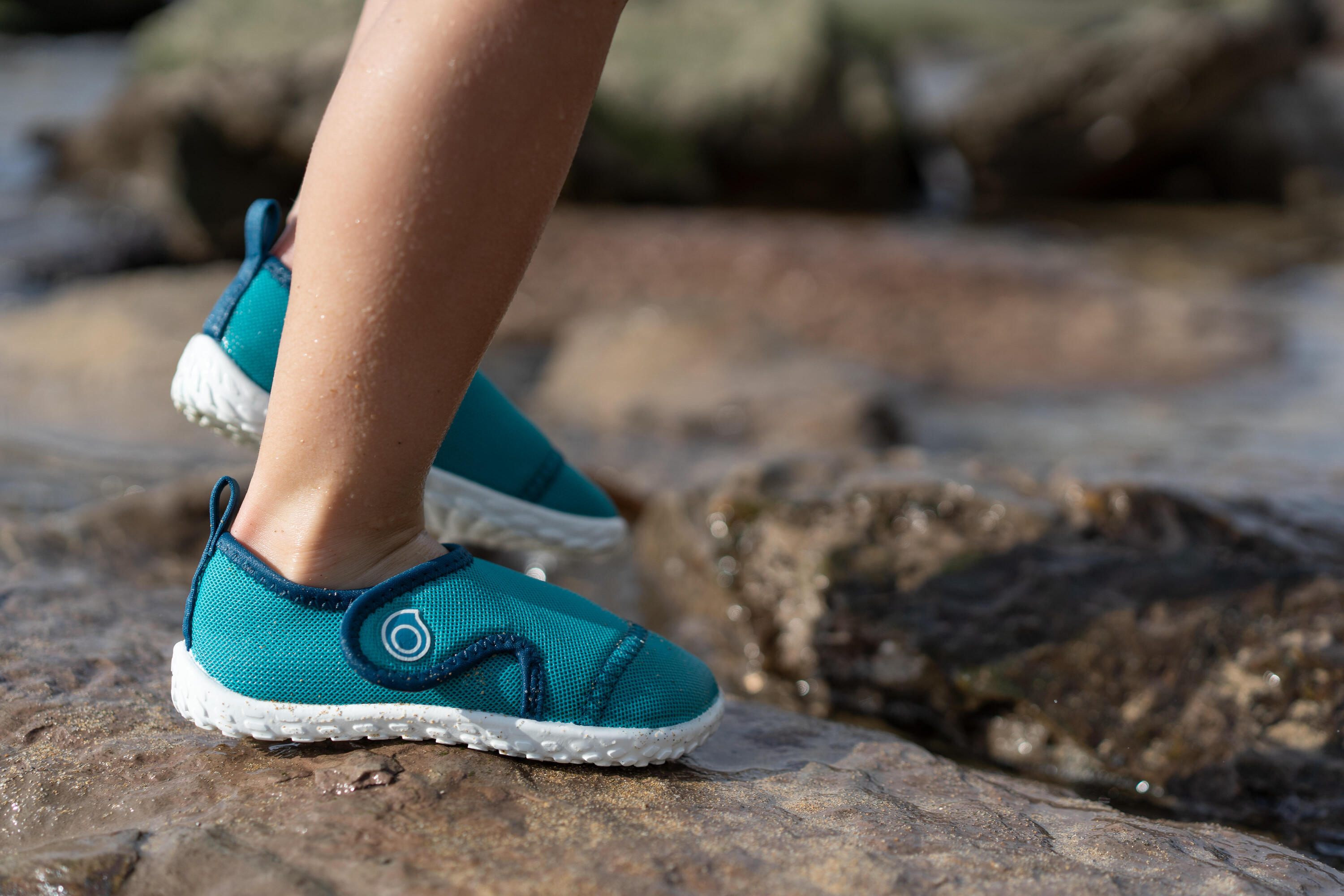 Chaussures aquatiques Bébé - Aquashoes 100 Turquoise 11/12