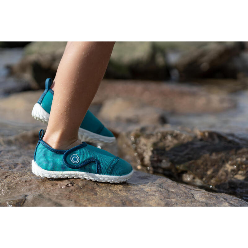 Waterschoenen voor peuters Aquashoes 100 turkoois