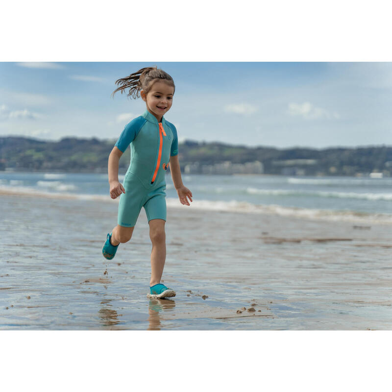 Shorty Enfant Néoprène 2mm - Turquoise