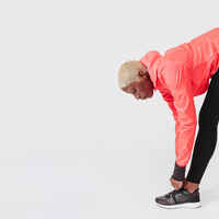 Women's windproof running jacket Wind - neon coral