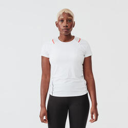 RUN DRY + WOMEN'S RUNNING T-SHIRT - WHITE