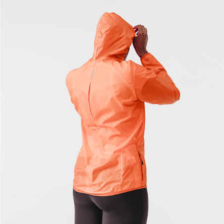 Wind Women's Running Windproof Jacket - coral