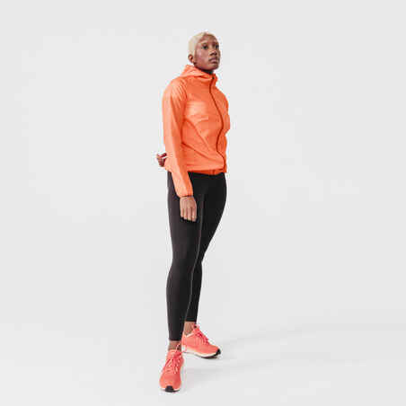 Wind Women's Running Windproof Jacket - coral