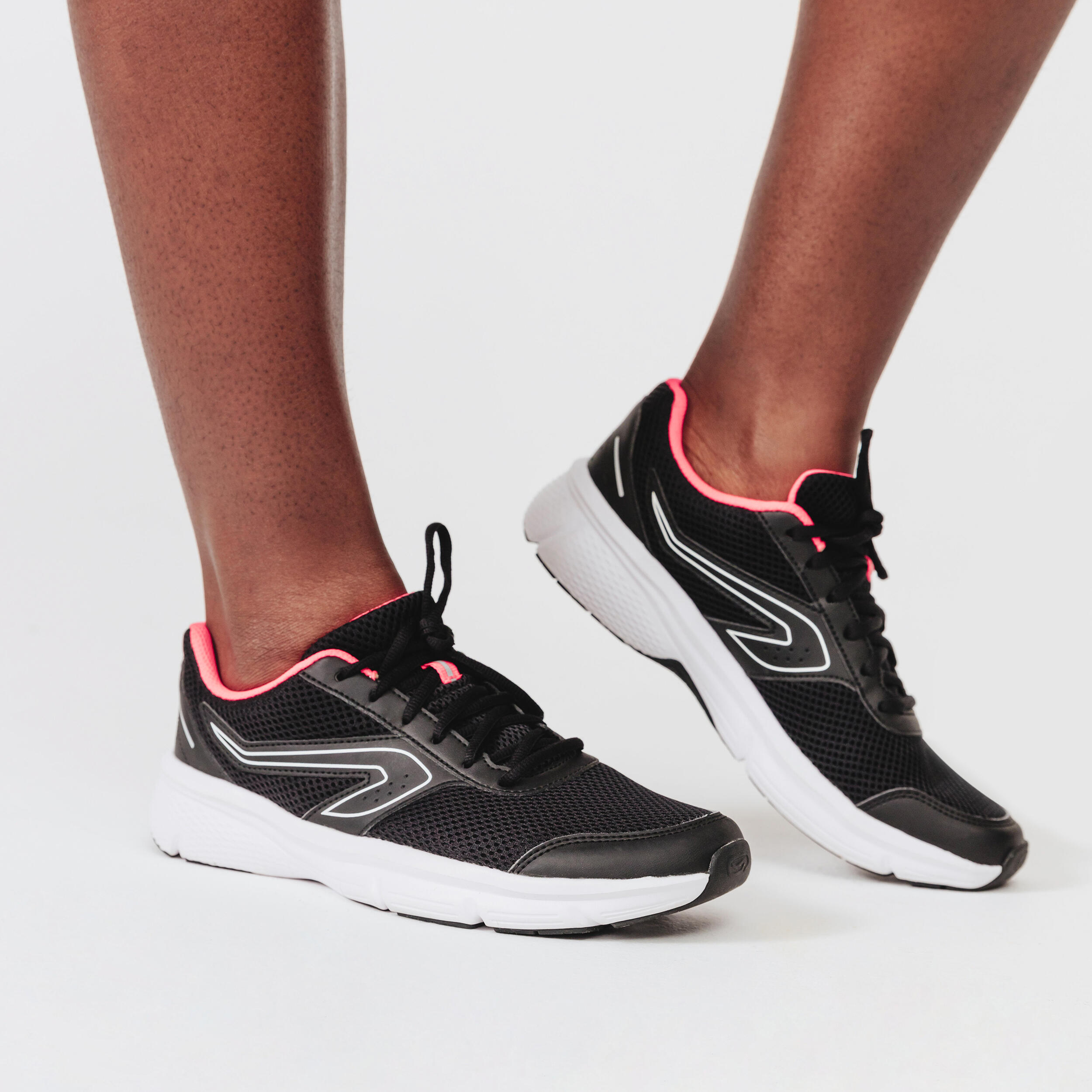 Tenis Mujer para correr Kalenji Run Cushion Negro - Decathlon