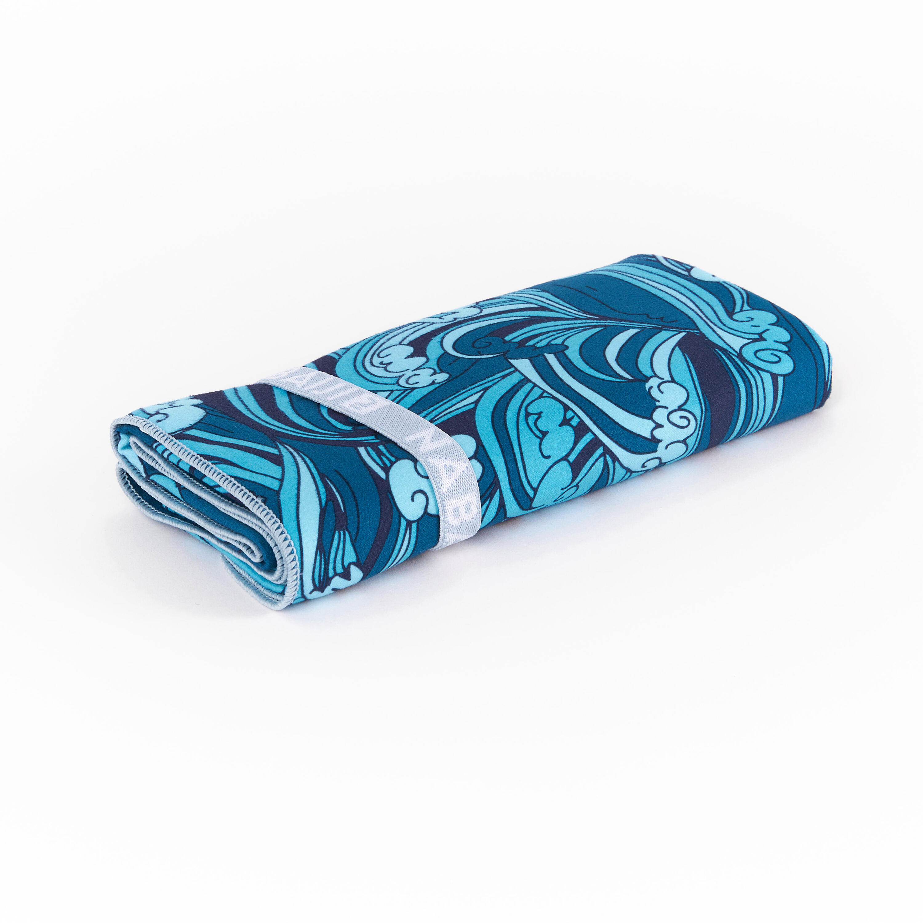 Compact Microfibre Swimming Towel with Snaps Size L 80 x 130 cm - print 3/3