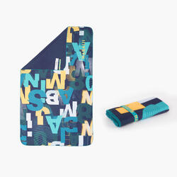Swimming Compact Microfibre Printed Towel Size L 80 x 130 cm