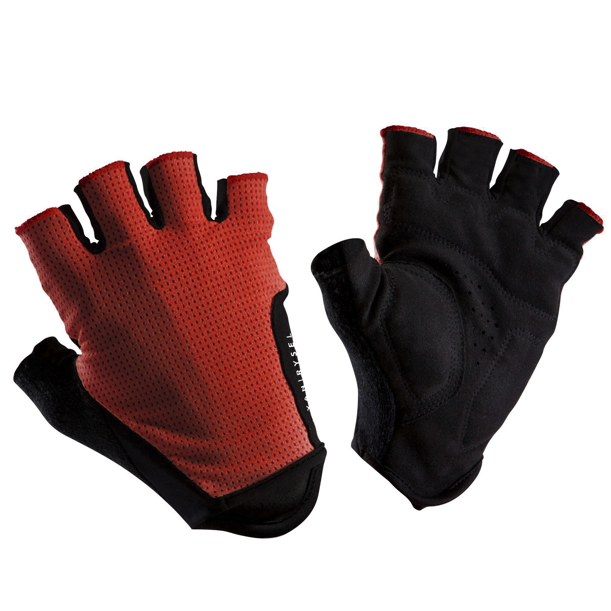 Road Cycling Gloves 500 - Burgundy 2/3