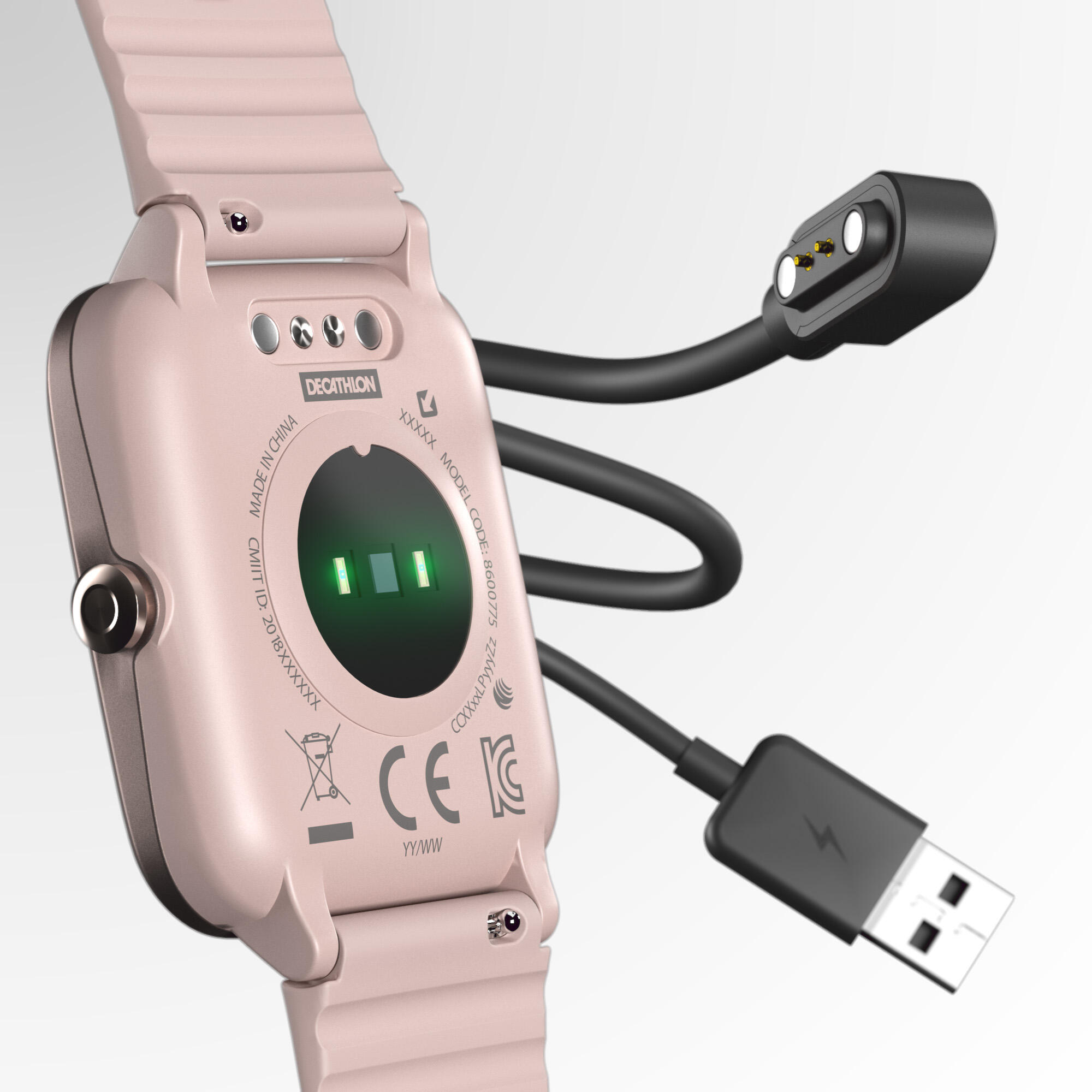 Kalenji CW700 HJR Pink smartwatch with cardio function - Decathlon