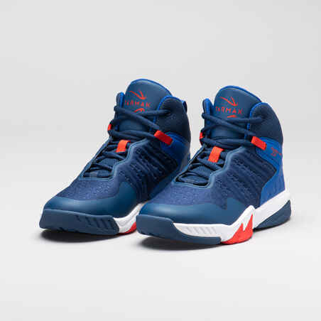 Kids' Intermediate Basketball Shoes SS500H - Navy/Red