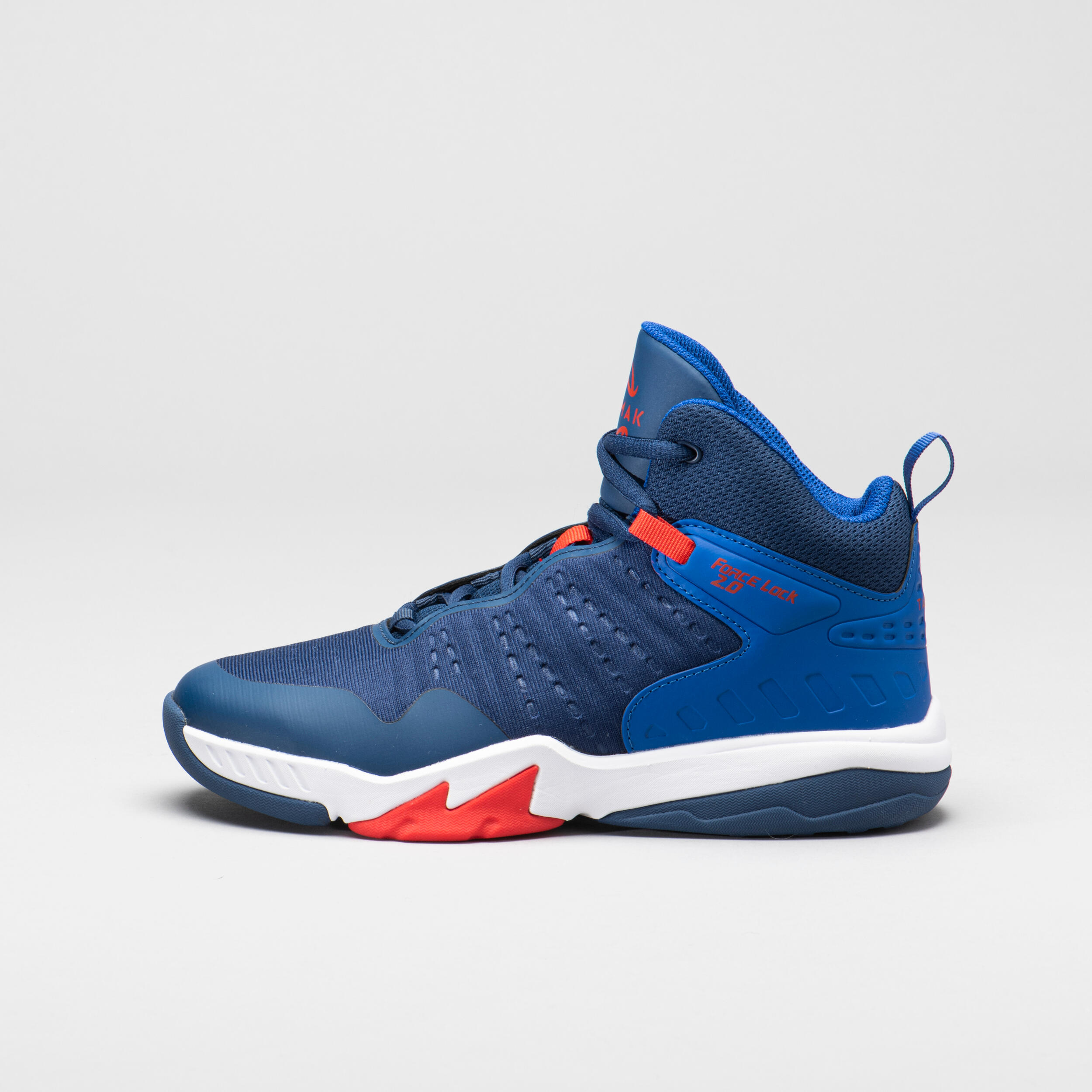 TENIS DE BALONCESTO NIÑO/NIÑA NIVEL PERFECCIONAMIENTO SS500H AZUL MARINO  ROJO - Decathlon