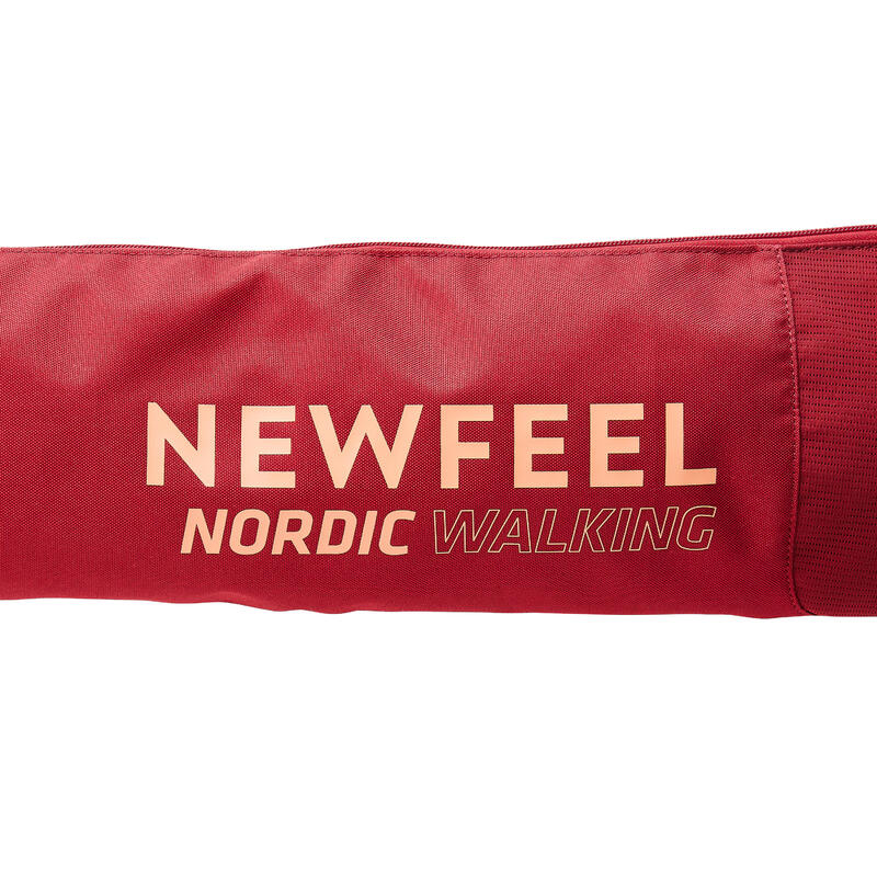 Tas voor nordic walking stokken bordeaux
