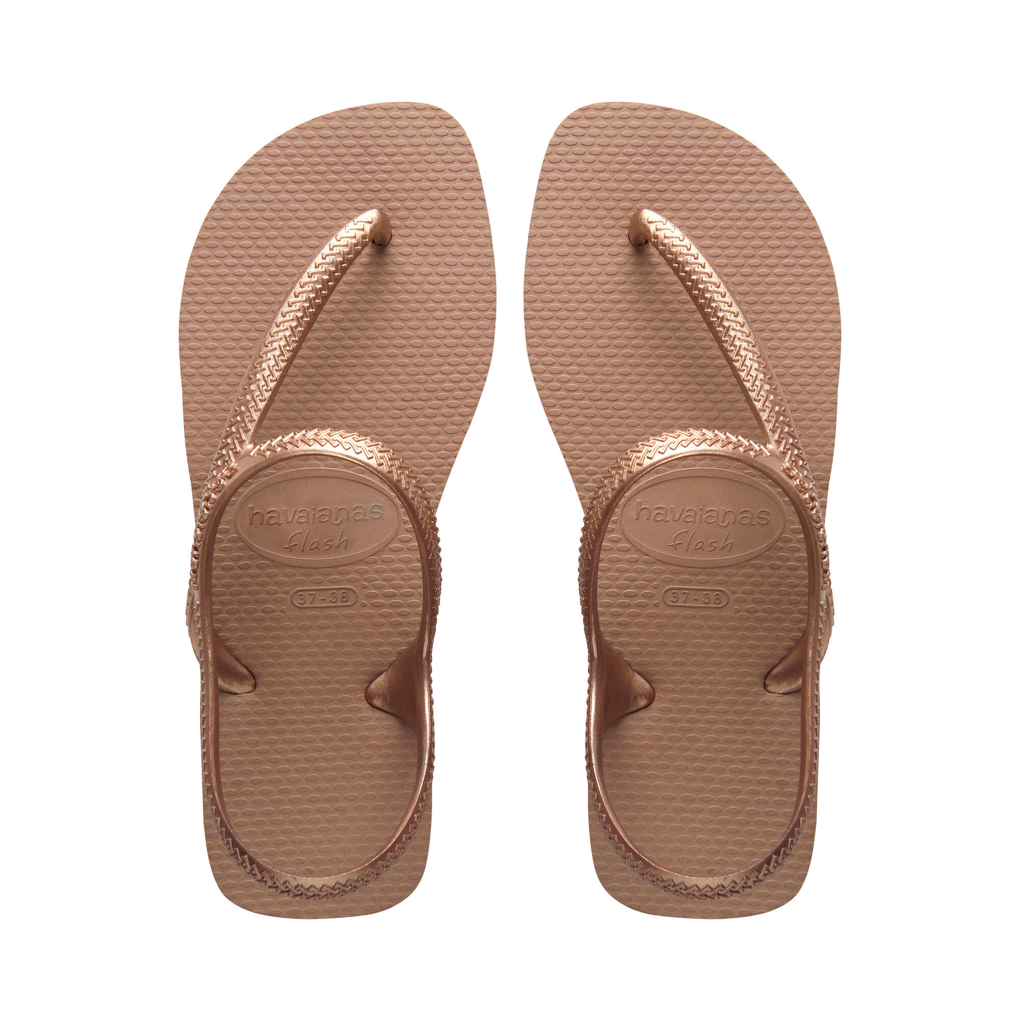 Sandálias de Praia Surf Havaianas Flash Urban Gold Rose Mulher 3/4