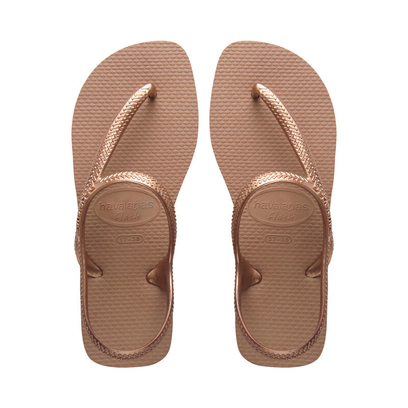 Sandálias de Praia Surf Havaianas Flash Urban Gold Rose Mulher