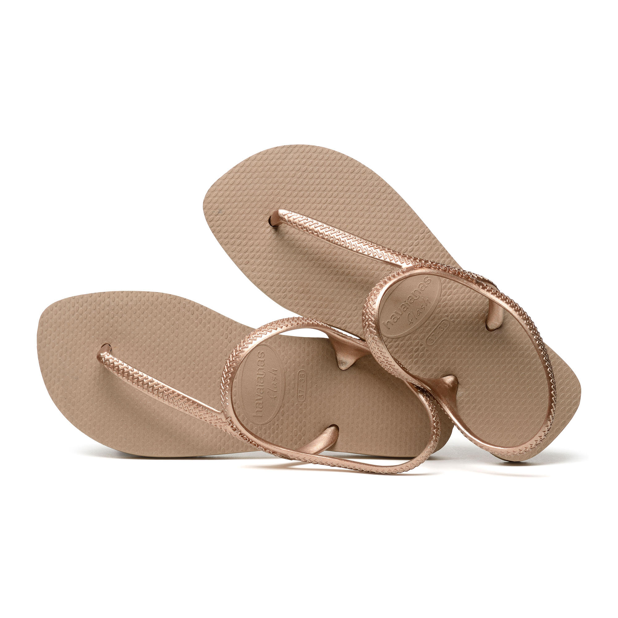 Sandálias de Praia Surf Havaianas Flash Urban Gold Rose Mulher 2/4