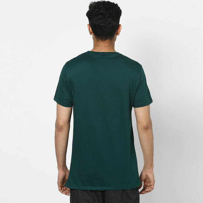 Men's T-Shirt For Gym Cotton Rich 100- Green