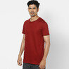 Men's T-Shirt For Gym Cotton Rich 100 Burgundy