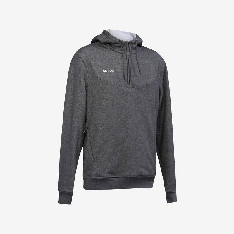 Sweat-shirt de hockey sur gazon homme FH500 gris