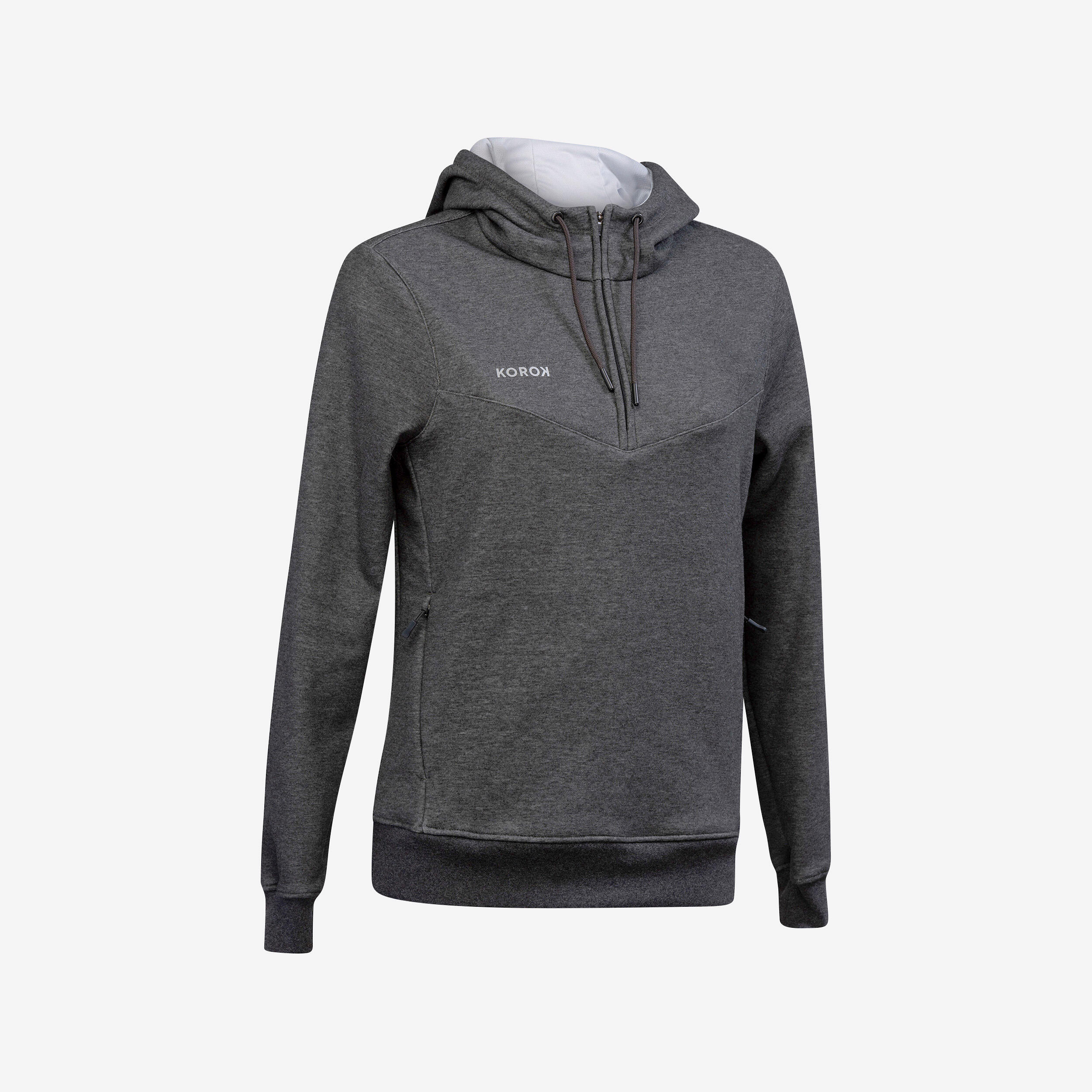 Women's Field Hockey Sweatshirt FH500 - Grey 1/3