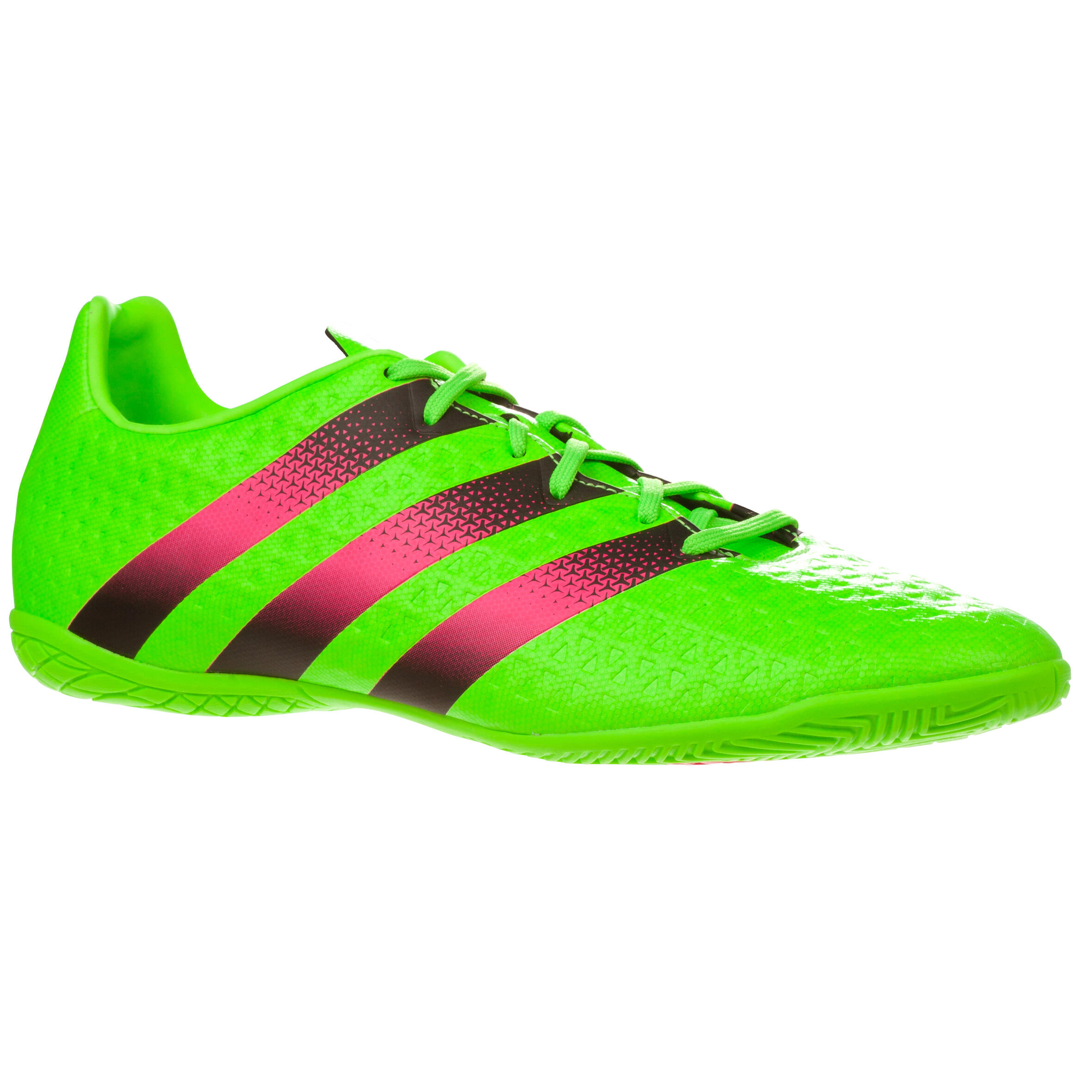 Ace 16.4 Adult Futsal Trainers - Fluo Green Pink 1/13