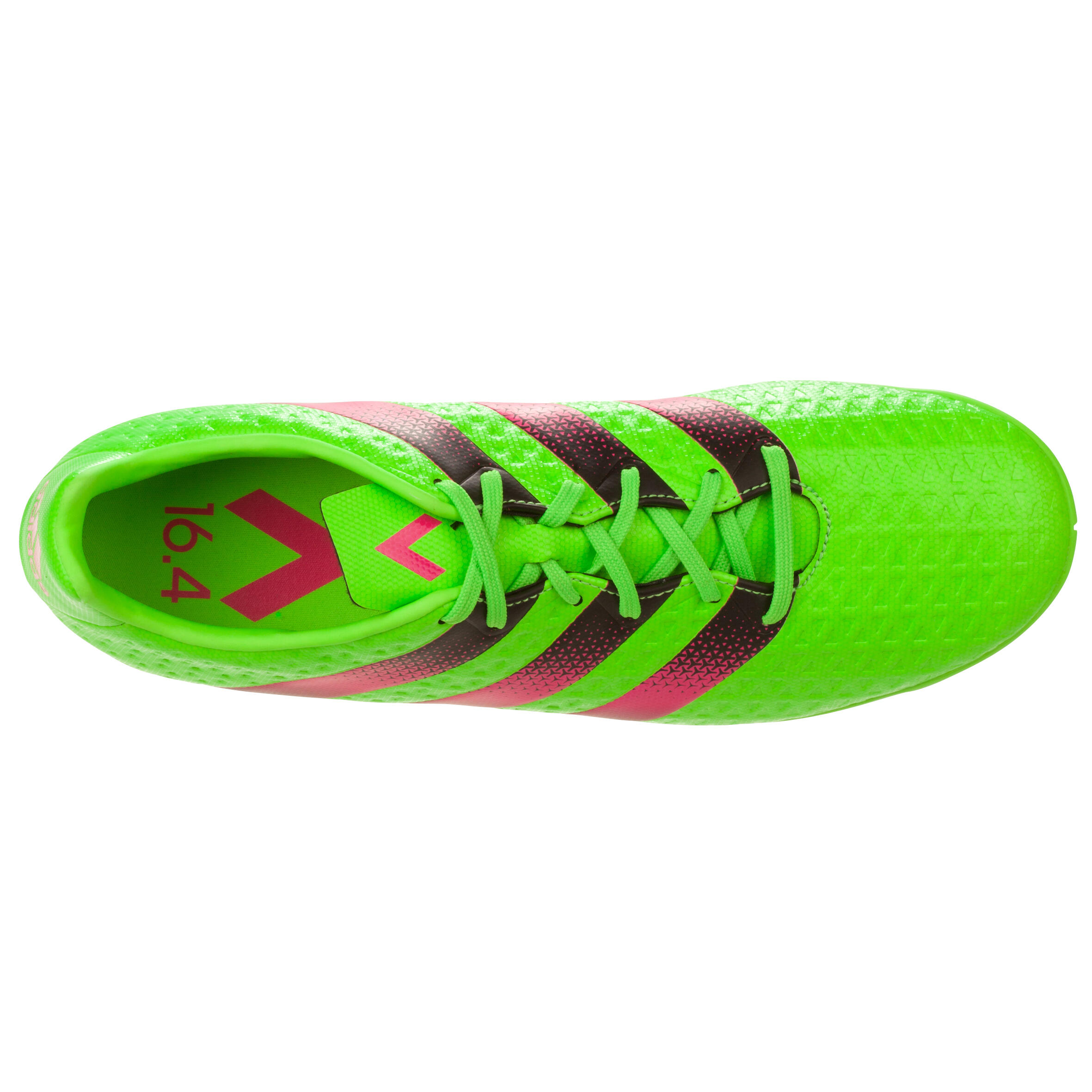 Ace 16.4 Adult Futsal Trainers - Fluo Green Pink 4/13