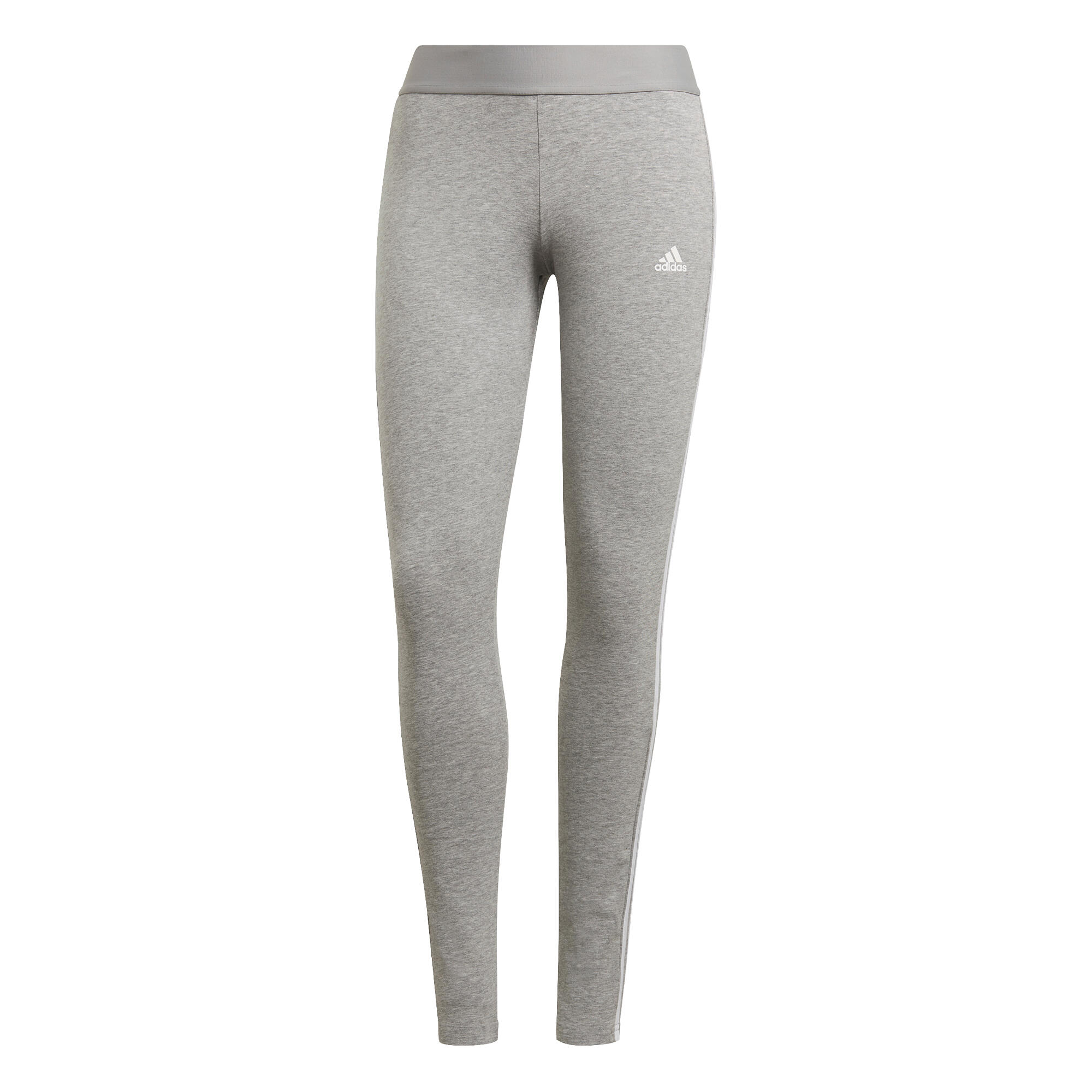 adidas grey leggings 3 stripes