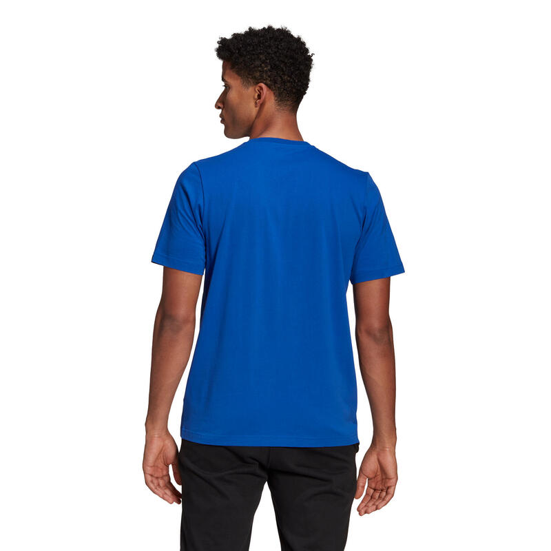 Pánské sportovní tričko modré s potiskem