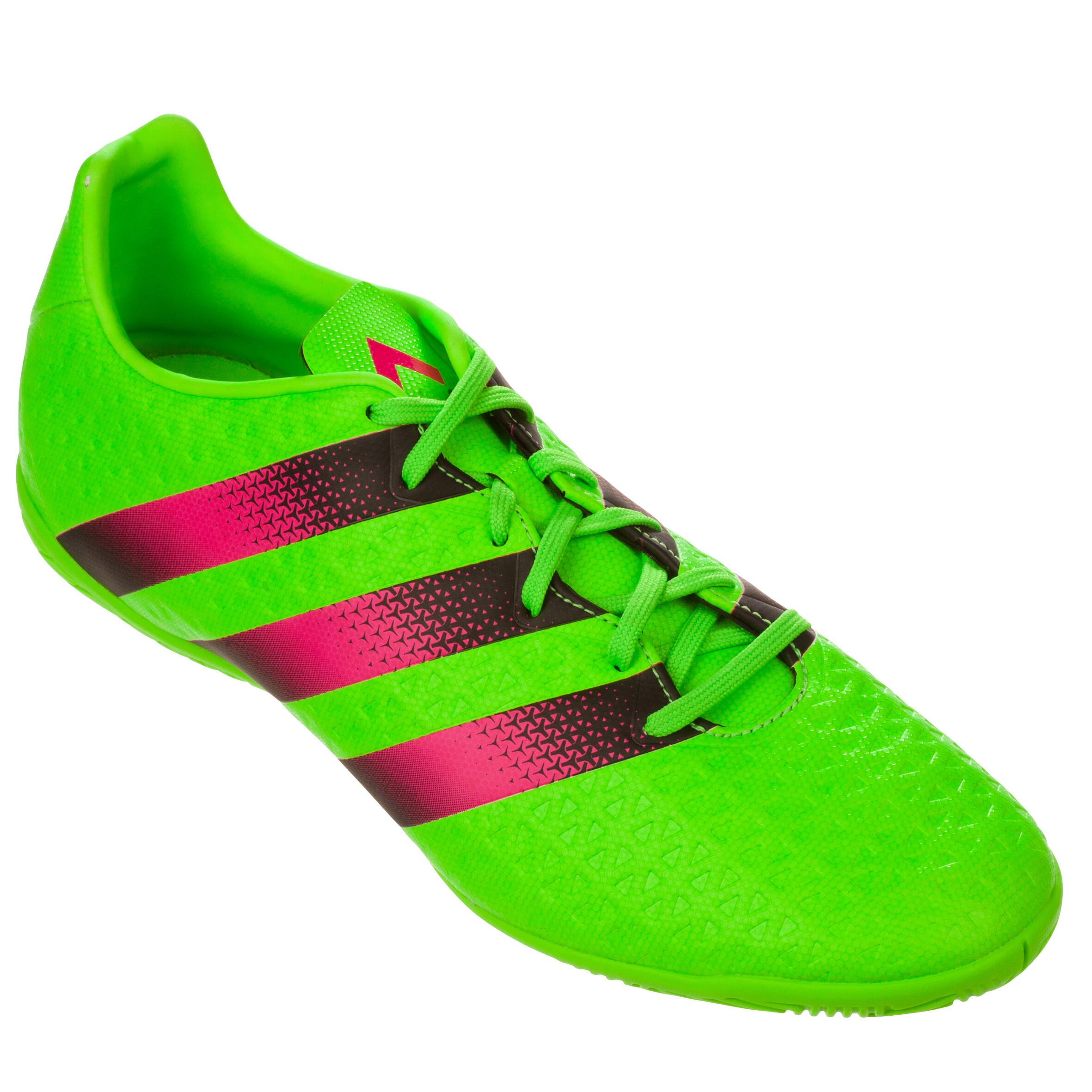 Ace 16.4 Adult Futsal Trainers - Fluo Green Pink 8/13