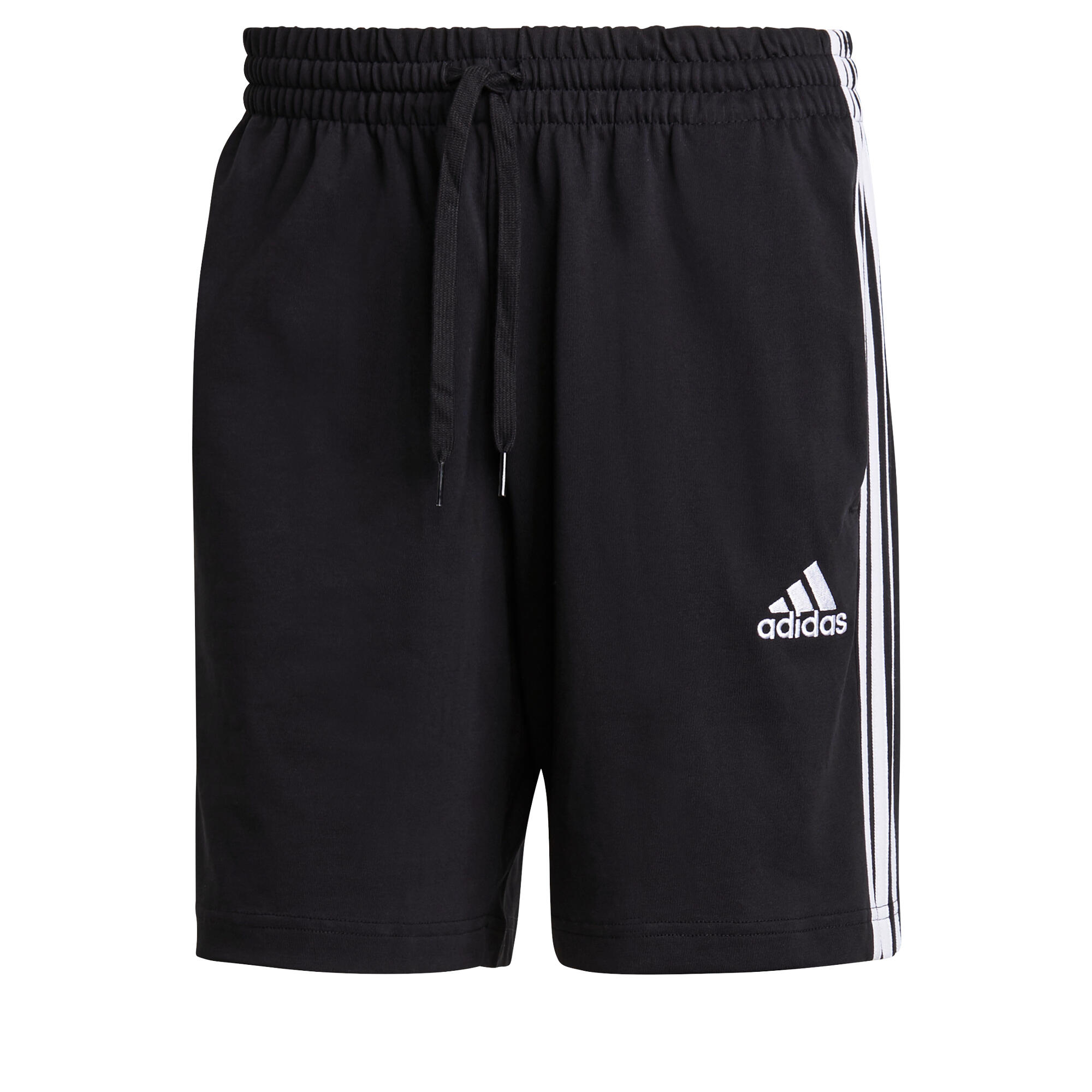 Men's Straight-Leg Cotton Fitness Shorts With Pocket Aeroready - Black 6/6