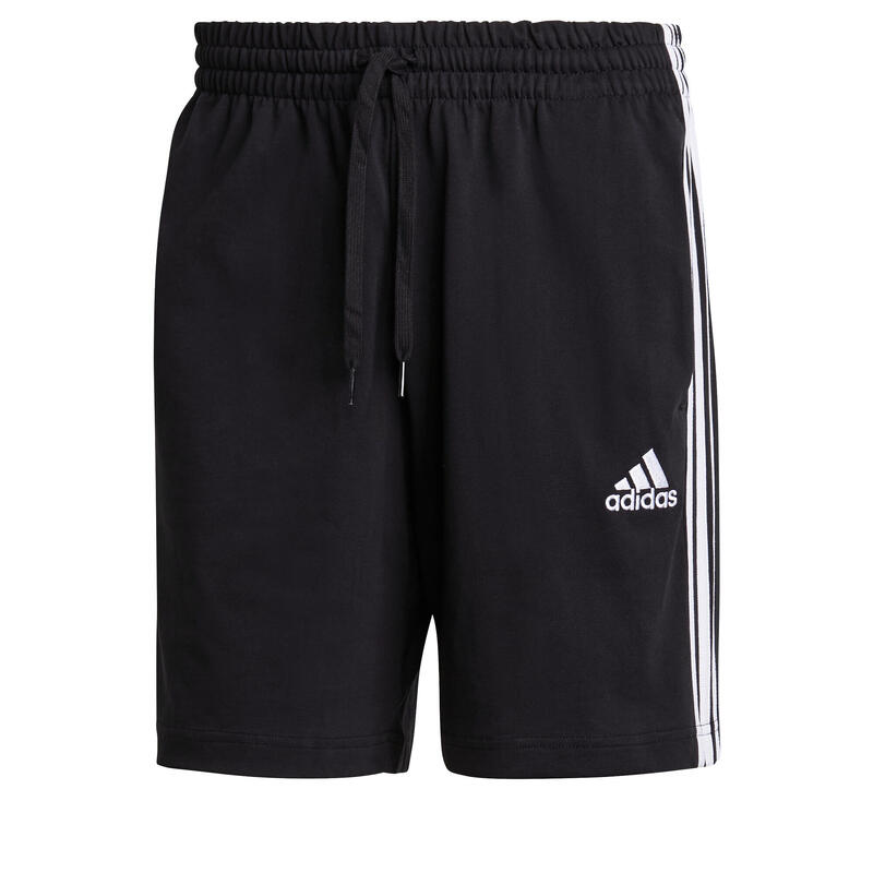 Short Fitness homme coton droit avec poche - Aeroready noir