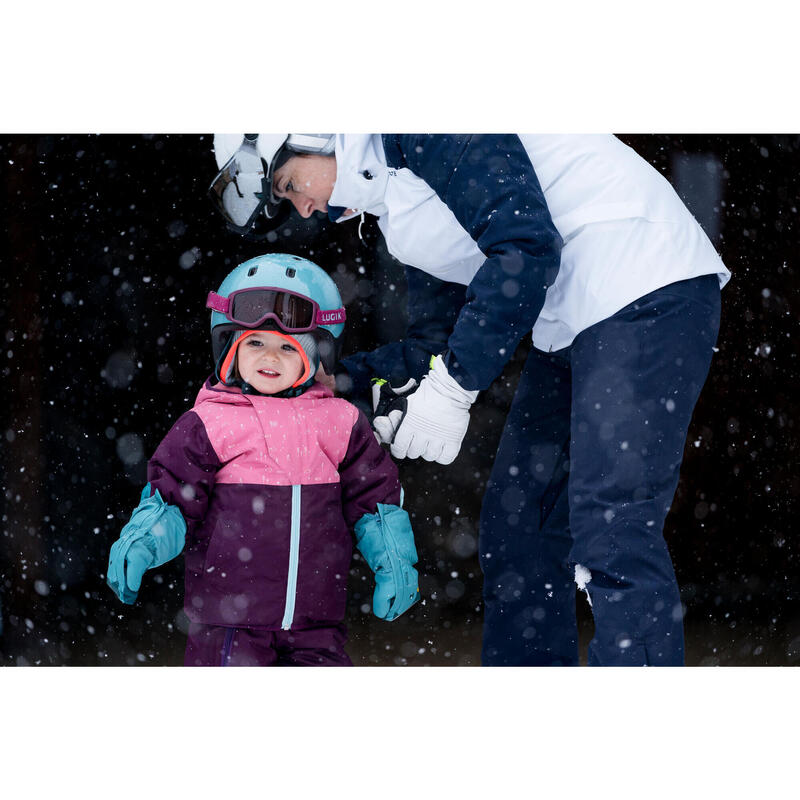 Moufles ski bébé - WARM LUGIKLIP turquoises - Decathlon